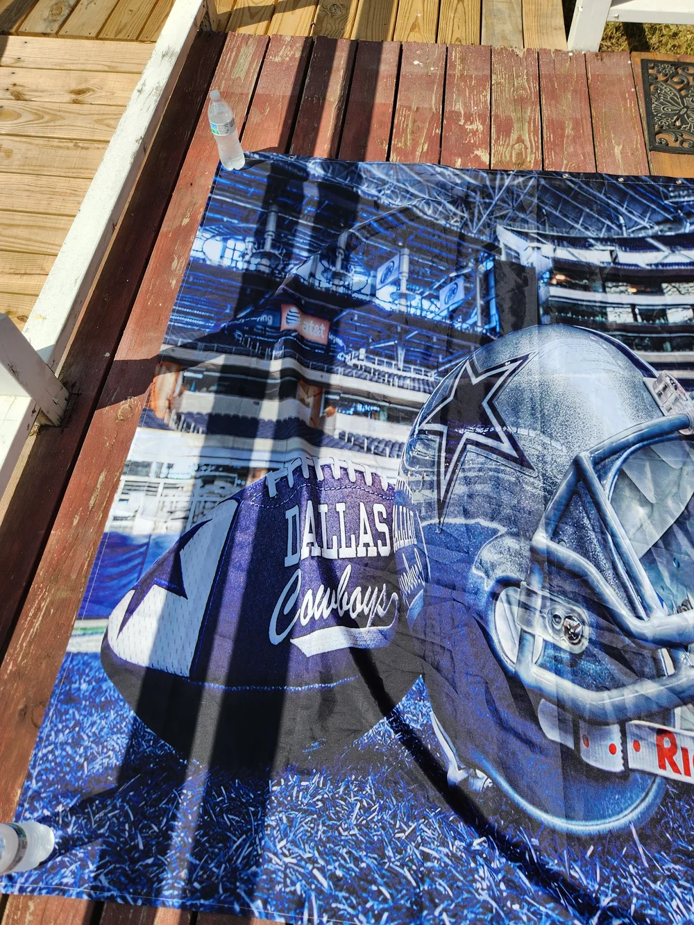Dallas Cowboys Blue Helmet Shower Curtain